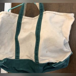 LLBean Boat and Tote.  Green handles